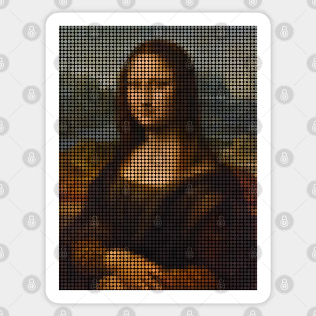 Mona Lisa Dot Matrix [Rx-Tp] Sticker by Roufxis